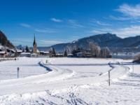 Langlaufloipen am Ortsrand von Walchsee